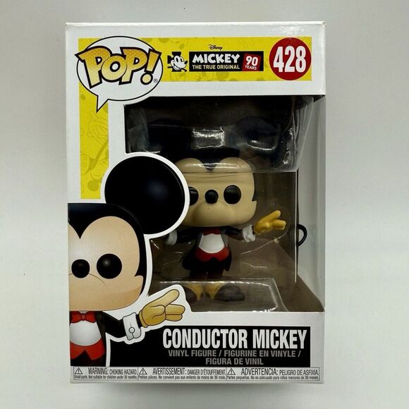 Funko Pop Disney #428 Mickey Mouse‎ Conductor The True Original 90 Years - Picture 1 of 3